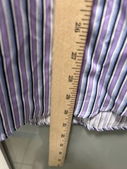 NWT Thomas Dean Multi Stripe Button Down Sport Shirt Size Large