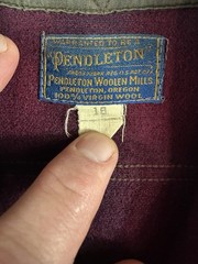 Pendleton Vintage 30’s-40’s Men’s S 100% Virgin Wool Outdoorsman Guide Shirt USA