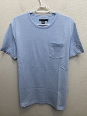 NEW French Connection Men’s Medium Solid Sky Blue Crew Neck T-Shirt Textured NWT