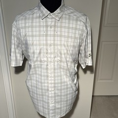 Under Armour Tide Chaser 2.0 Fishing Shirt UPF30 S/S Gray/White Plaid Men’s XL