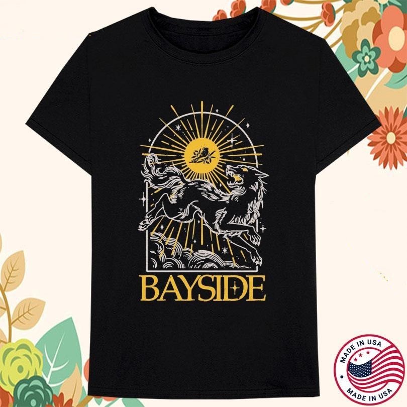 Bayside Band Wolf Bird Heavy Cotton Black S-5XL T Shirt For Men JU878