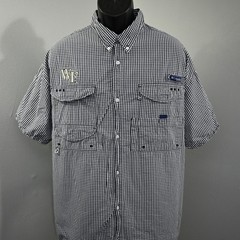 Columbia Wake Forest Super Bonehead Men XXL Short Sleeve Vented Fishing Shirt
