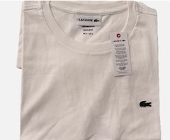 Lacoste Men White T Shirt Short Sleeve Crew Neck
