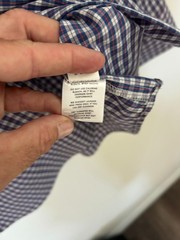 Mizzen+Main Leeward Dress Shirt Men’s XL Trim Fit Blue Red Check Stretch