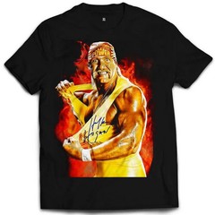 WWE Wrestling Split Hulk Hogan T-Shirt Black Men Women Unisex 1