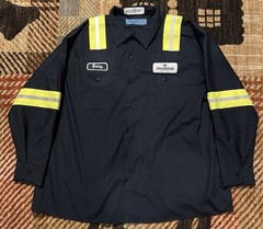 🟦🟦🟦 WARRIOR MET COAL MINING COMPANY ISSUED REFLECTIVE STRIPES MINER SHIRT 3XL