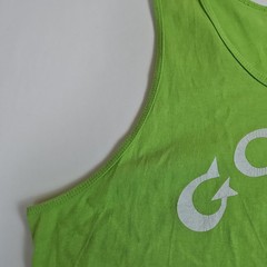 VTG 90s Y2K Official Gold’s Gym Lime Green XL Tank Top Muscle Shirt Bodybuilding
