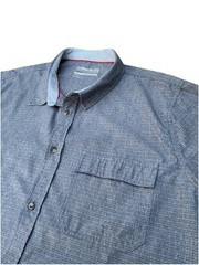 Avalanche Outdoor Short Sleeve Button Up Shirt Gray Mens XL Stretch Casual