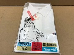 New Vintage Sealed Cedar Hill Orlon Acrylic Long Sleeve Dress Shirt – Men’s Med