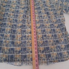 Cambridge Classics Mens X- Large Button Blue Print 100% Cotton Short Sleeve.
