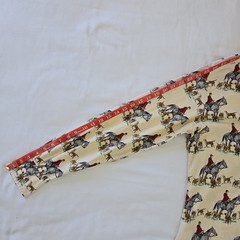 VTG 70s Gant AOP Equestrian Horse Hunting Print Long Sleeve Button Shirt Mens M