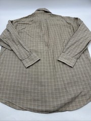 Dillards Roundtree & Yorke Button Down Shirt Men 17-34 100% Fine Cotton.#42982