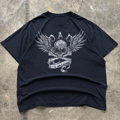Vintage Y2K Dad To The Bone Affliction Skull Funny Shirt