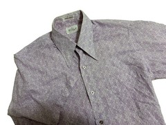 Vintage Donegal’s Button Front Never Press Men’s Medium Shirt Retro Fly Collar