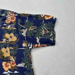 Pineapple Connection Hawain Men’s Button Down SS Shirt Size Medium Floral