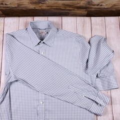 Faherty Shirt Mens Large Button Long Sleeve Cotton Nylon Spandex Lyocell