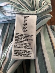 NWT Amazon Essentials Men’s Size Large Cotton Button Down Short Sleeve Shirt