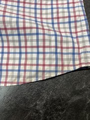 Johnnie O Prep-formance Plaid Button Down Shirt Mens Small Red Blue Gray
