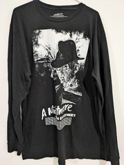 3224 A Nightmare On Elmstream Extra Large Black T-shirt Freddy Krueger