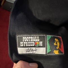 adidas Jamaica Football Federation Bob Marley Graphic Tee Black Men’s M Crew