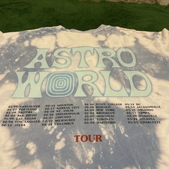 Travis Scott Astroworld Wish You Were Here Astronaut Tie Dye T Shirt Adult M
