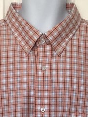 DANIEL CREMIEUX NWOT Button-Down Pink Black White Blue Plaid Cotton 2XL