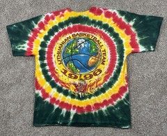 2020 Grateful Dead 1996 Lithuania Basketball Liquid Blue Tie Dye Shirt Mens 2XL