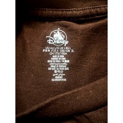 Walt Disney World Eats Mickey Mouse Organic Cotton Embroidered Logo Adult Size L
