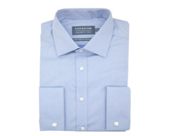 Double Two Men’s Micro Twill Non Iron Double Cuff Shirt 14.5″ to 23″ 5 Colours