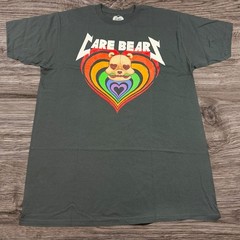 Care Bears / Heavy Metal Skull Heart / Graphic T-Shirt Adult Size Large