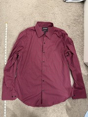 Bonobos Tech Button Down Shirt Navy Red Gingham L