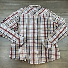 True Religion Button Down Shirt Men’s 3XL Multicolor Plaid Long Sleeve Pockets