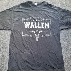 Morgan Wallen T-Shirt Mens Large Black The Dangerous Tour 2022 Graphic Tee