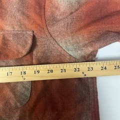 Pendleton Board Shirt Jac Large Red Tan Ombre Plaid Virgin Wool Flannel Outdoor