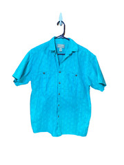 Vintage Forenza turquoise button down shirt size small