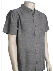 NWT SMALL Hurley Icon Stretch SS Button down Shirt Men’s Casual Black
