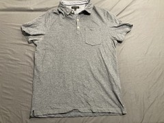 Banana Republic Men’s Gray Performance Pique Polo Men’s Sz Large