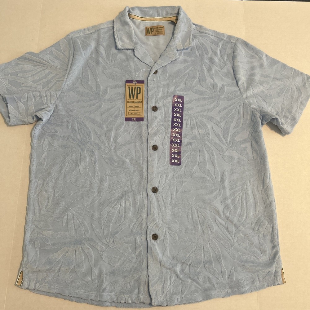 WP Weatherproof Men’s Jacquard Print Soft Terry Shirt