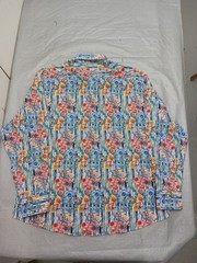 Bespoke Moda NWT Men’s Button Down Long Sleeve Abstract Floral Print 3XL