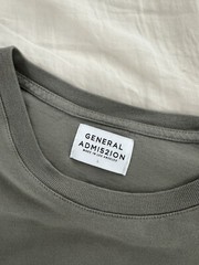 General Admission Green Long Sleeve Shirt Size Large *pinhole*