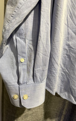 Express 1MX Men’s Modern Fit Blue Button Down Shirt Size L 16-16.5 Cotton