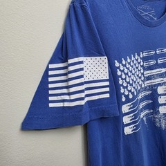 Grunt Style Ammo Flag Royal Blue USA T-Shirt Men’s XL Military Veteran Tee Shirt