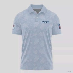 124th U.S. Open Pinehurst Ping Golf Polo Shirt Pastel Floral Hawaiian 1