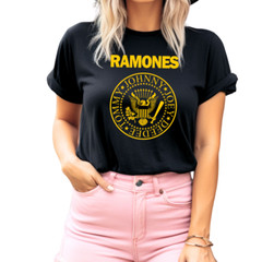 RAMONES Punk Rock Band T-Shirt Black S-3XL