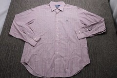 Polo Ralph Lauren Andrew Button-down Shirt Men’s 16 1.5 Striped Pony Logo