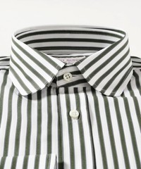 (ASK availability first) GUY ROVER Bold Stripe Round Collar Shirt new