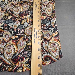 Silver Stone Collection Mens Small Modern Fit Paisley Button Down Shirt Multi