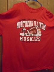 2013 Orange Bowl Northern Illinois Huskies men’s 2XL t shirts never worn