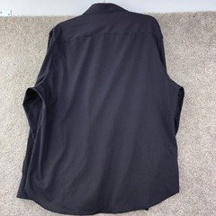 CON.STRUCT Mens XL Black Microdot Button Down Shirt Slim Fit 4-Way Stretch Sleek
