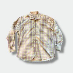 Peter Millar Plaid Button Down Mens Shirt Size XL 100% Cotton Purple Green White